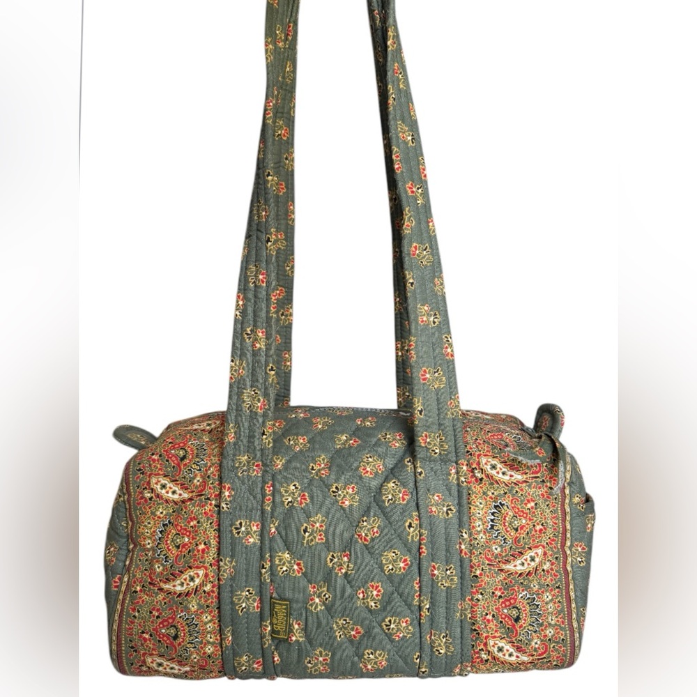 Maggi B Vintage Quilted Paisley Shoulder Bag